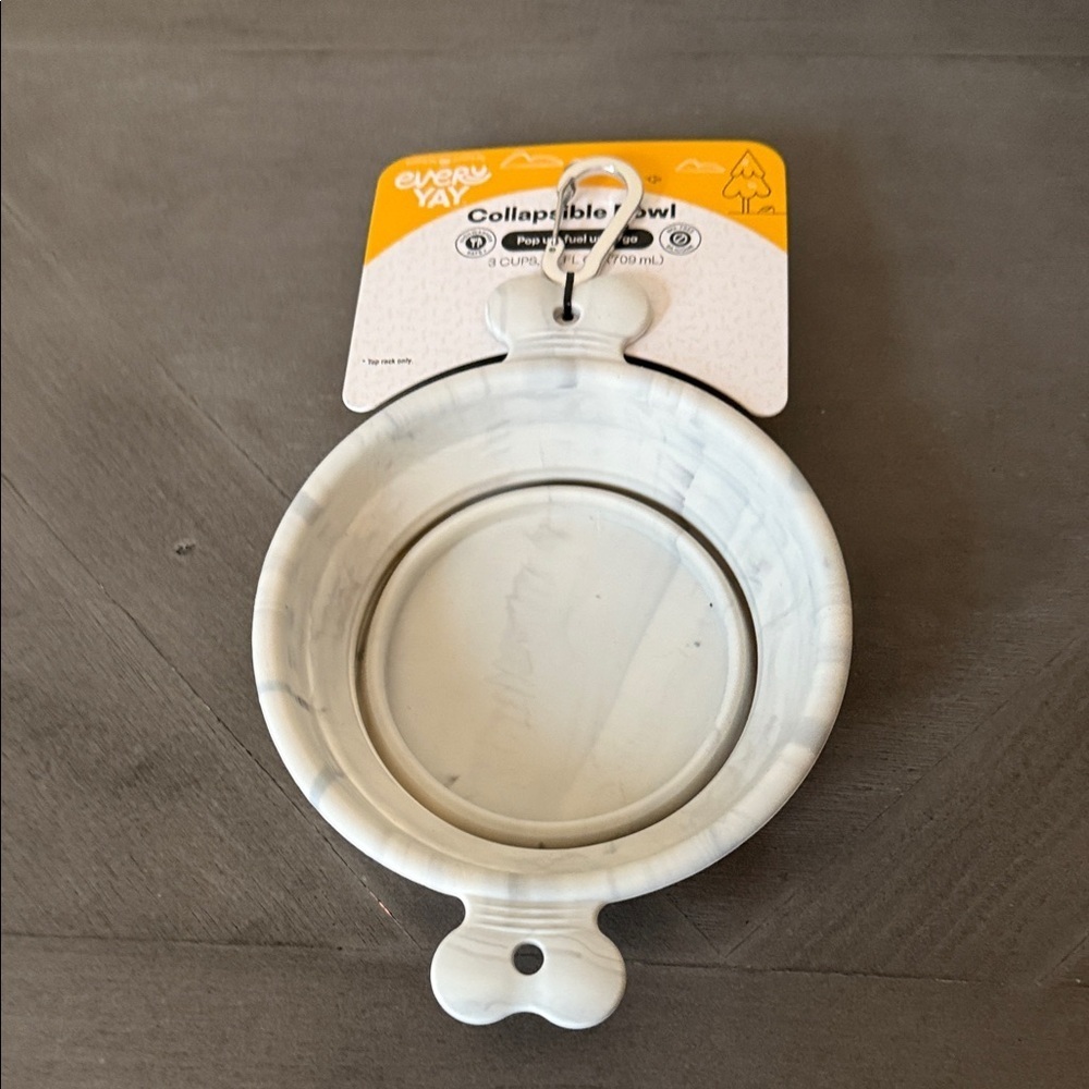 Collapsible Dog Bowl - Gray